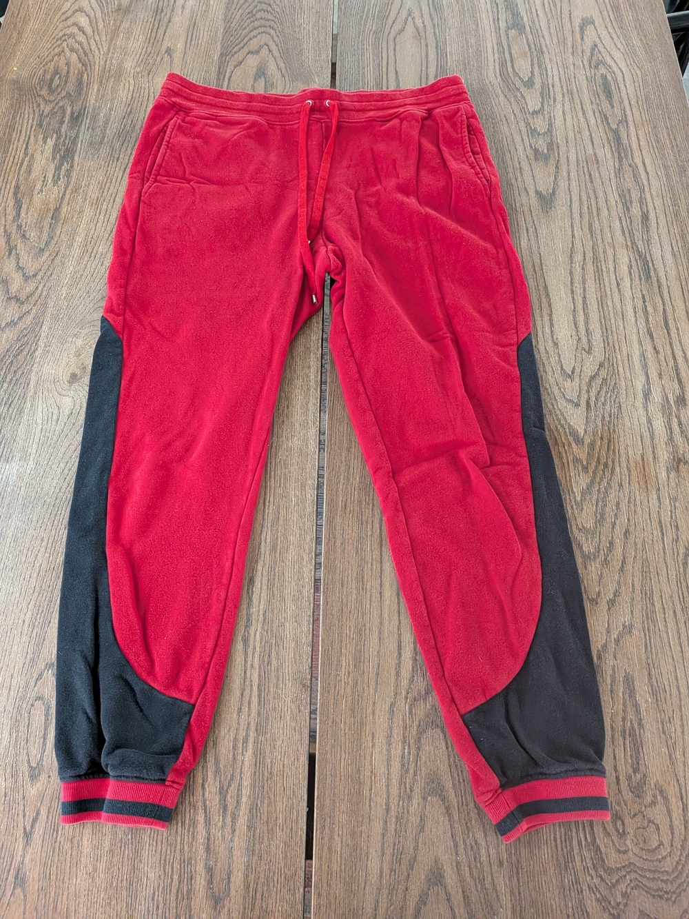 Lauren Ralph Lauren Mens Red Black Jogger Sweatpants Size Large